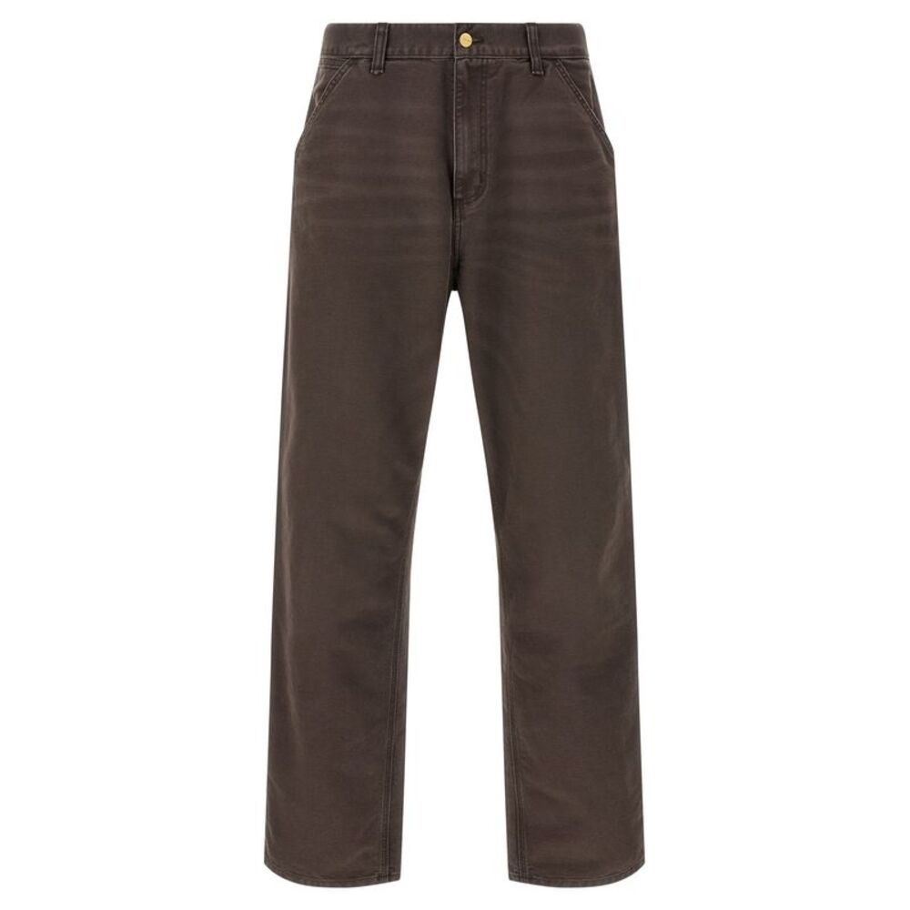 Carhartt Wip Brown Organic Cotton Casual Men's Pants